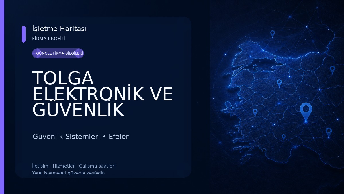 TOLGA ELEKTRONİK VE GÜVENLİK SİSTEMLERİ