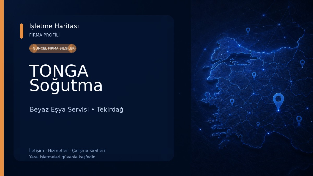 TONGA Soğutma Beyaz Eşya Servisi