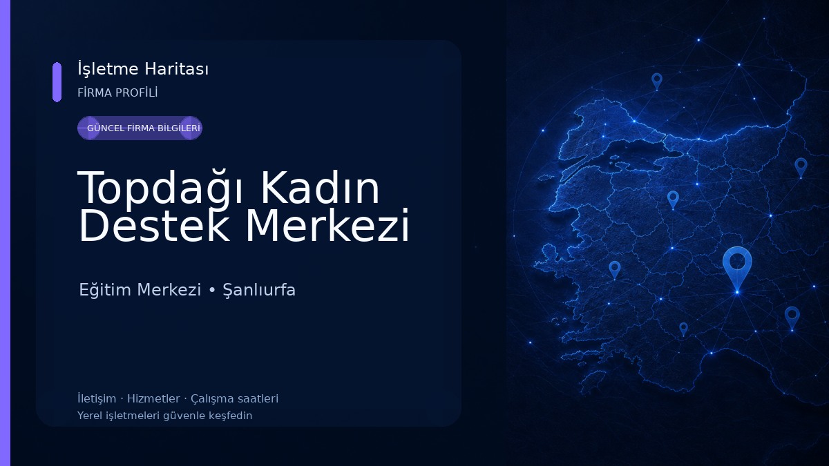 Topdağı Kadın Destek Merkezi Eğitim Merkezi