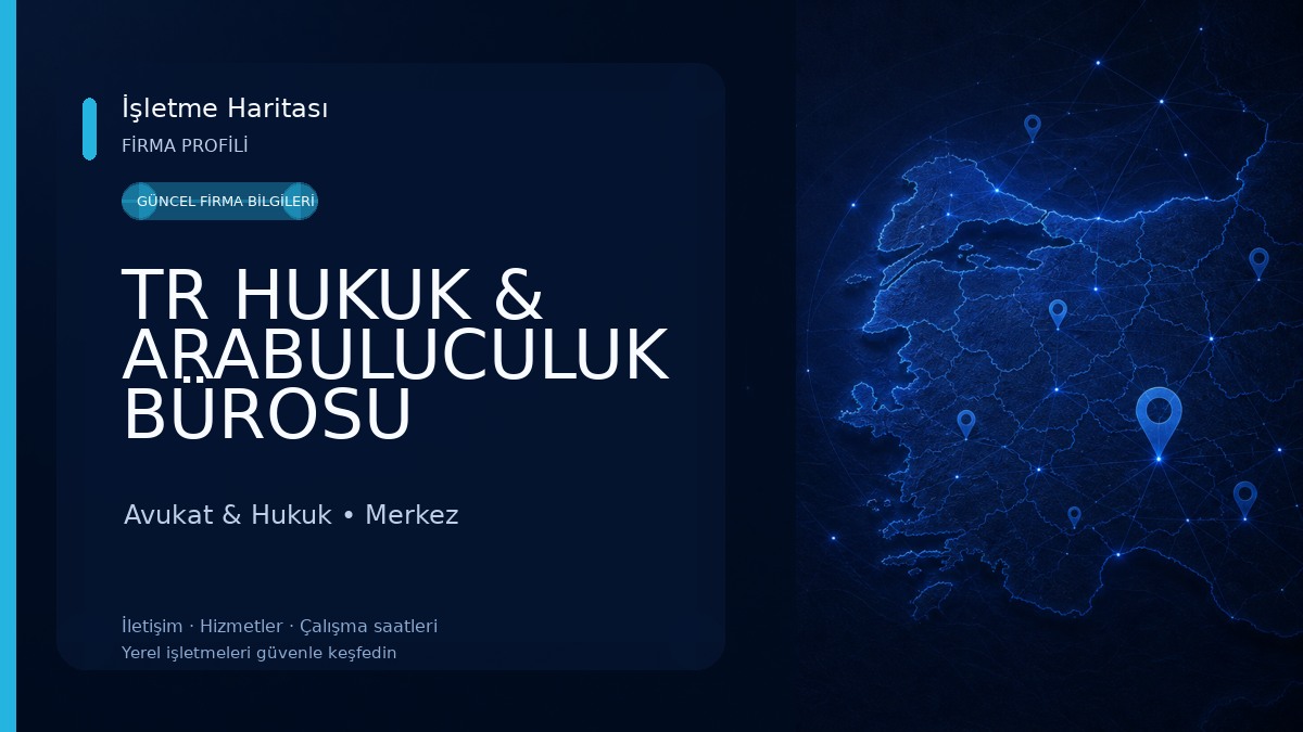 TR HUKUK & ARABULUCULUK BÜROSU Avukat & Hukuk
