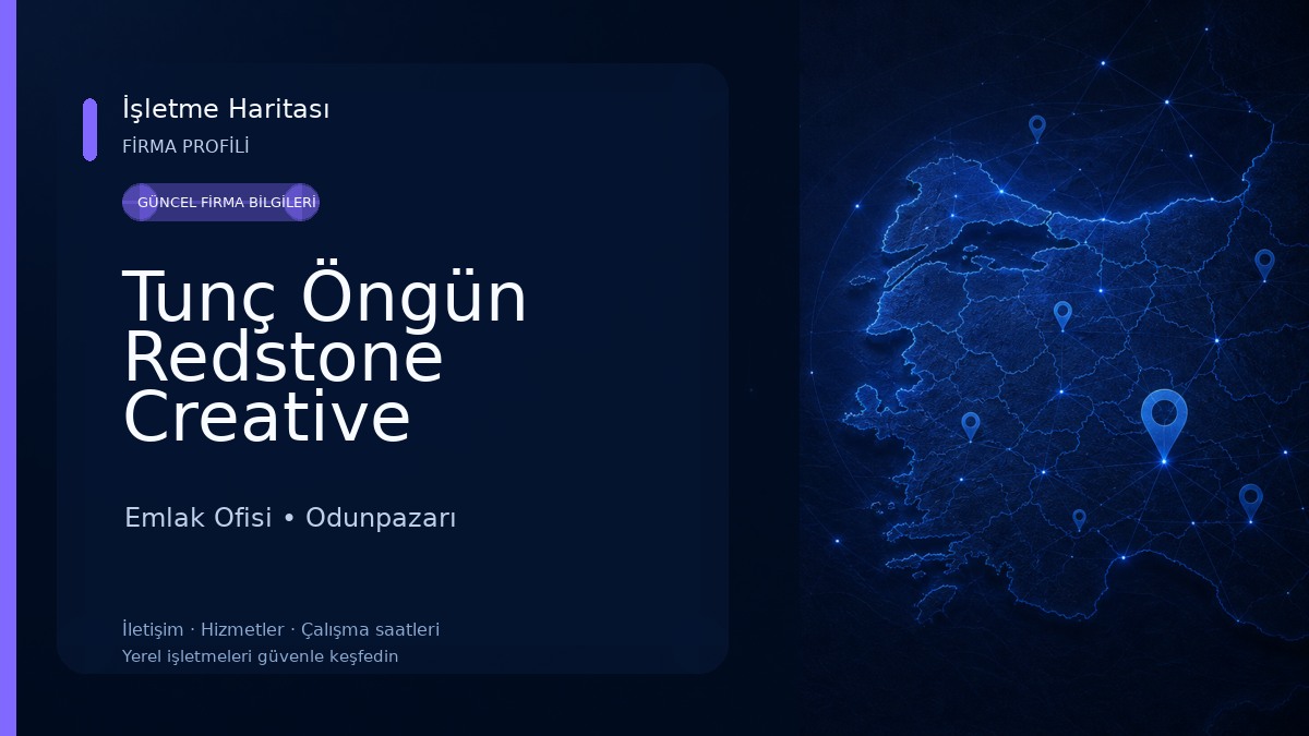 Tunç Öngün Redstone Creative Gayrimenkul Danışmanlık Emlak Ofisi