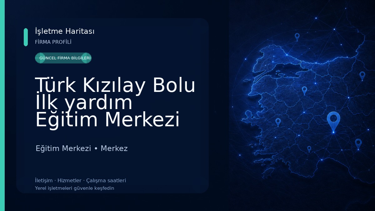 Türk Kızılay Bolu İlk yardım Eğitim Merkezi 