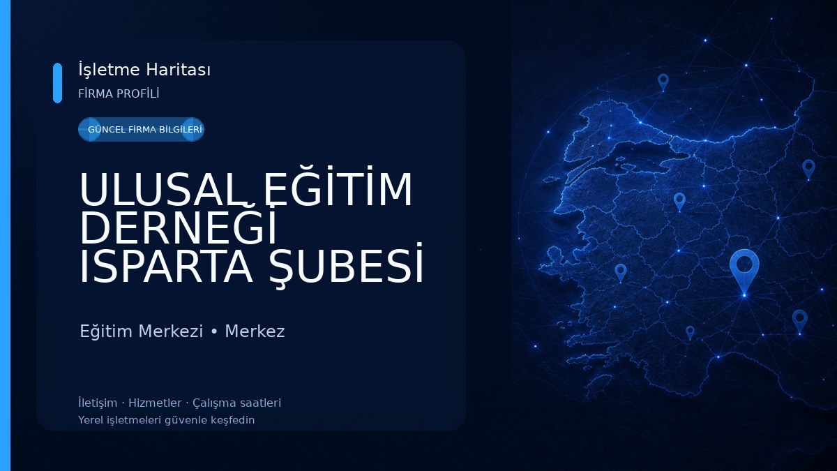 ULUSAL EĞİTİM DERNEĞİ ISPARTA ŞUBESİ Eğitim Merkezi