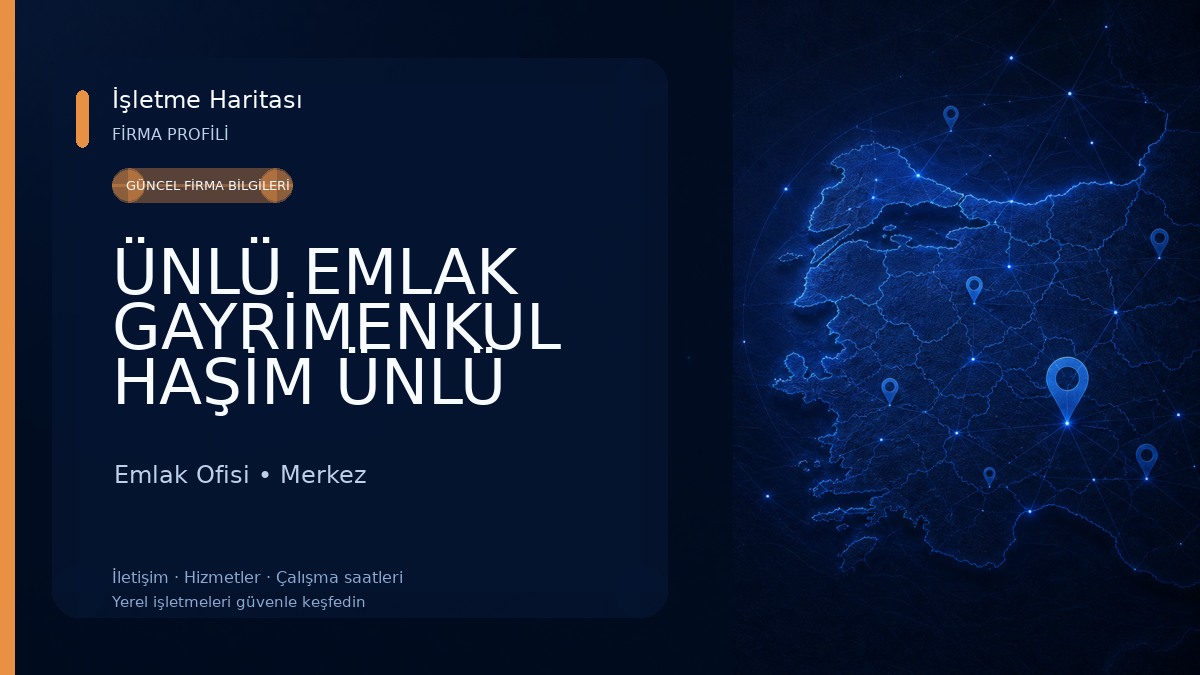 ÜNLÜ EMLAK GAYRİMENKUL HAŞİM ÜNLÜ EDİRNE /MERKEZ Emlak Ofisi