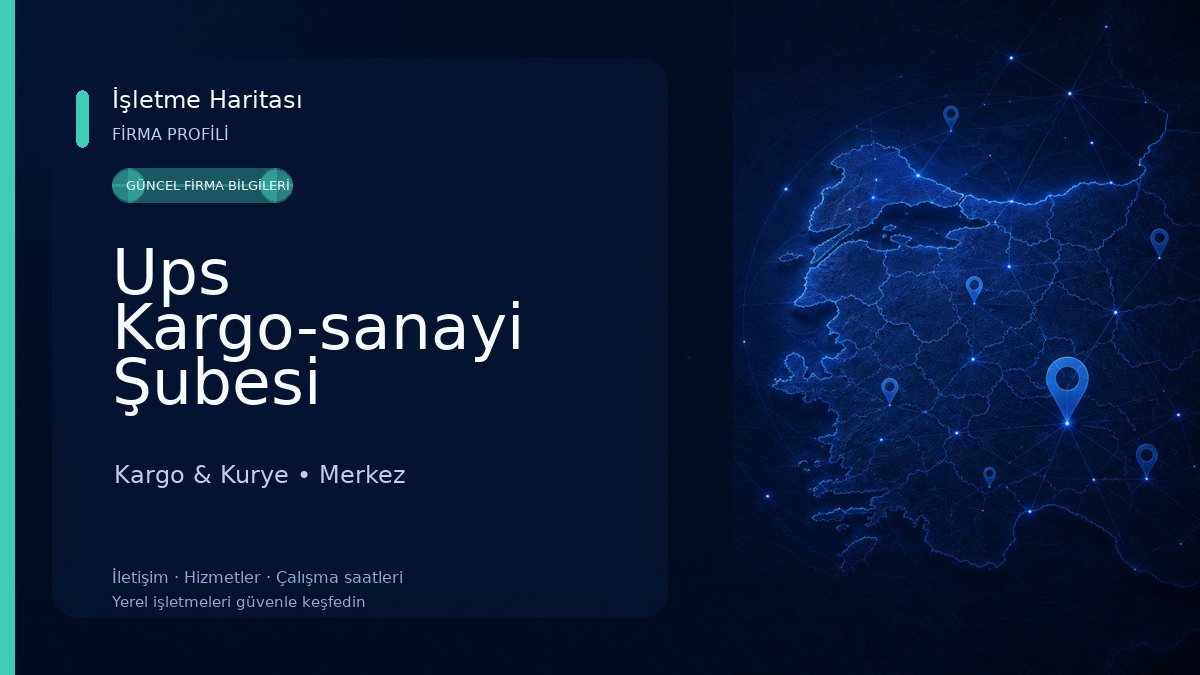 Ups Kargo-sanayi Şubesi 