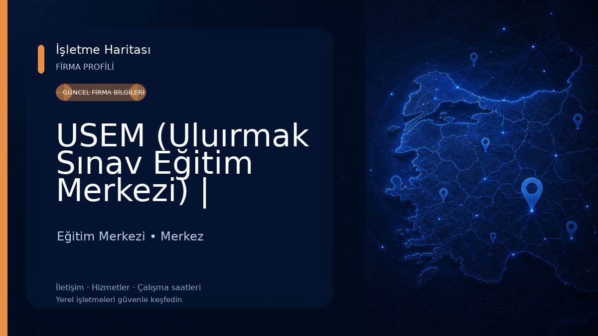 USEM (Uluırmak Sınav Eğitim Merkezi) | Aksaray Dershane | Aksaray Dershanesi | Aksaray Etüt Merkezi Eğitim Merkezi