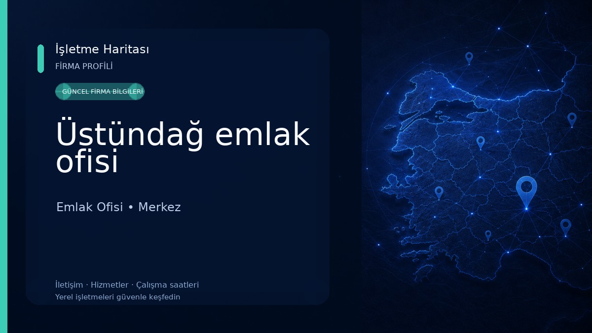 Üstündağ emlak ofisi Emlak Ofisi