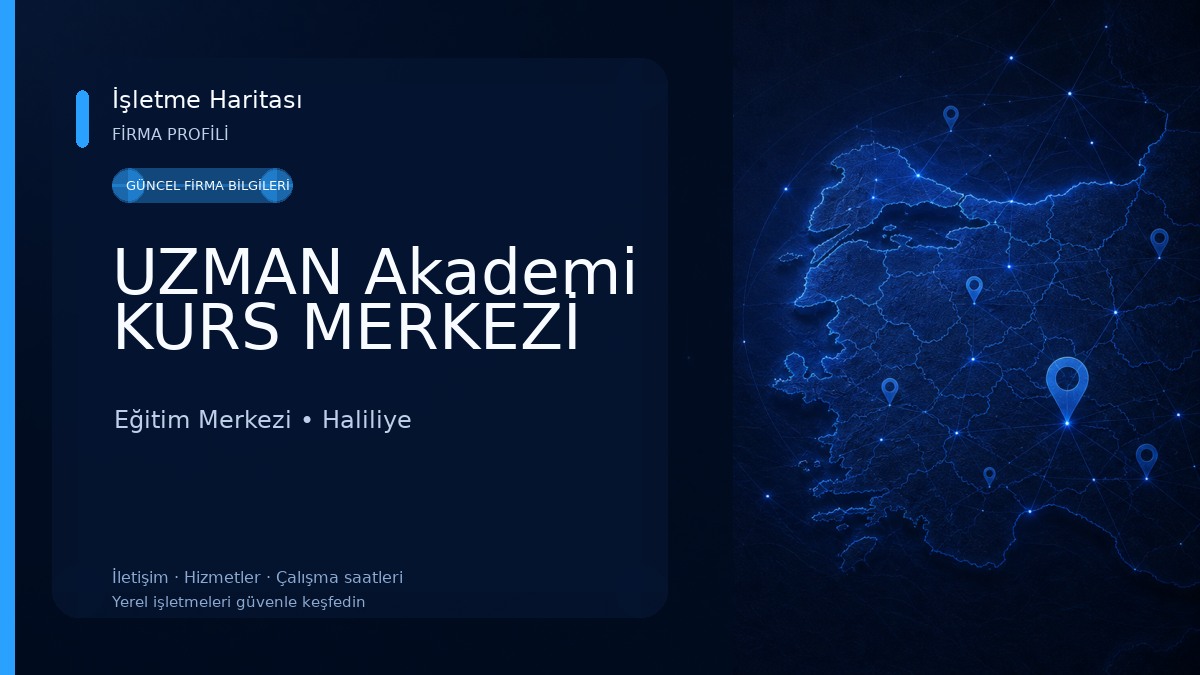 UZMAN Akademi KURS MERKEZİ Eğitim Merkezi