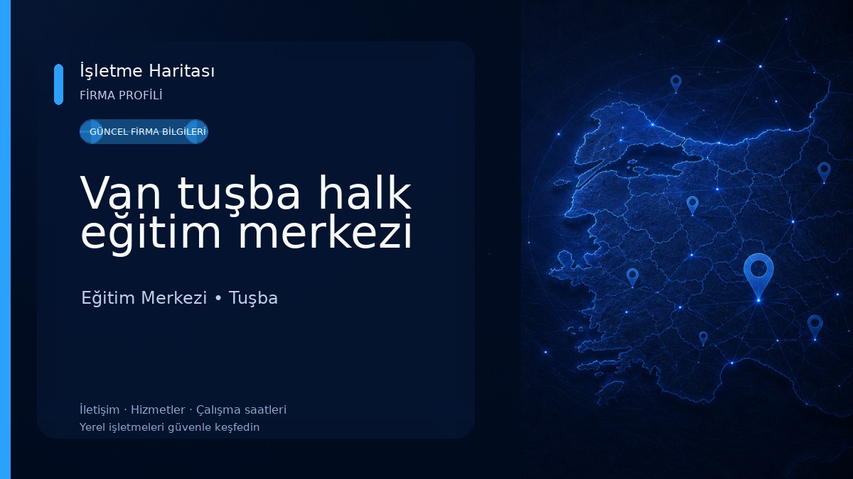 Van tuşba halk eğitim merkezi Eğitim Merkezi