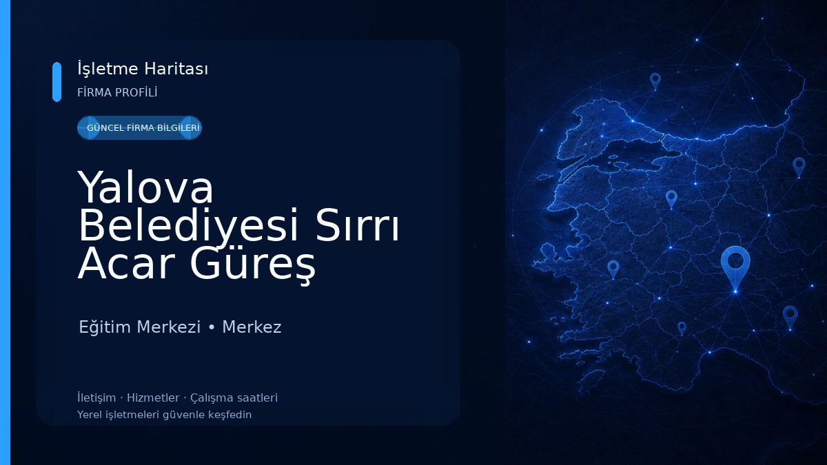 Yalova Belediyesi Sırrı Acar Güreş Eğitim Merkez Eğitim Merkezi