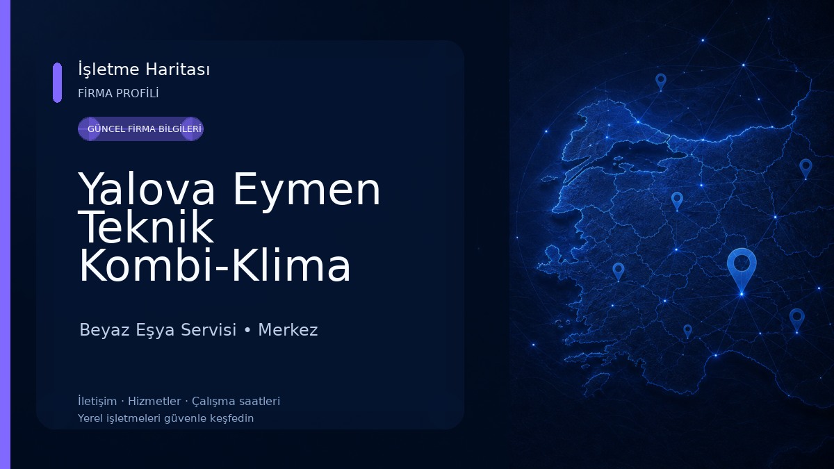 Yalova Eymen Teknik Kombi-Klima Yedek Parça & Servis (Termoakım Kombi Yetkili servisi - aiwa Klima Yetkili Servisi)