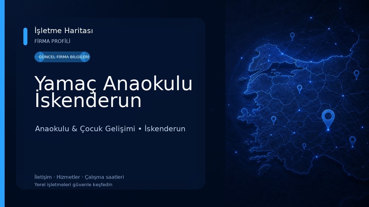 Yamaç Anaokulu İskenderun Anaokulu & Çocuk Gelişimi