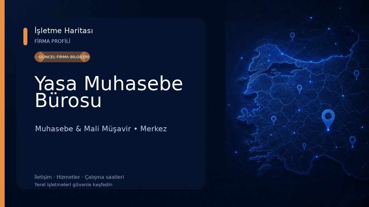 Yasa Muhasebe Bürosu Muhasebe & Mali Müşavir
