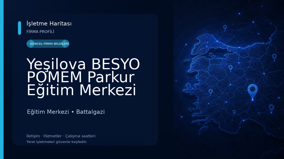 Yeşilova BESYO POMEM Parkur Eğitim Merkezi 