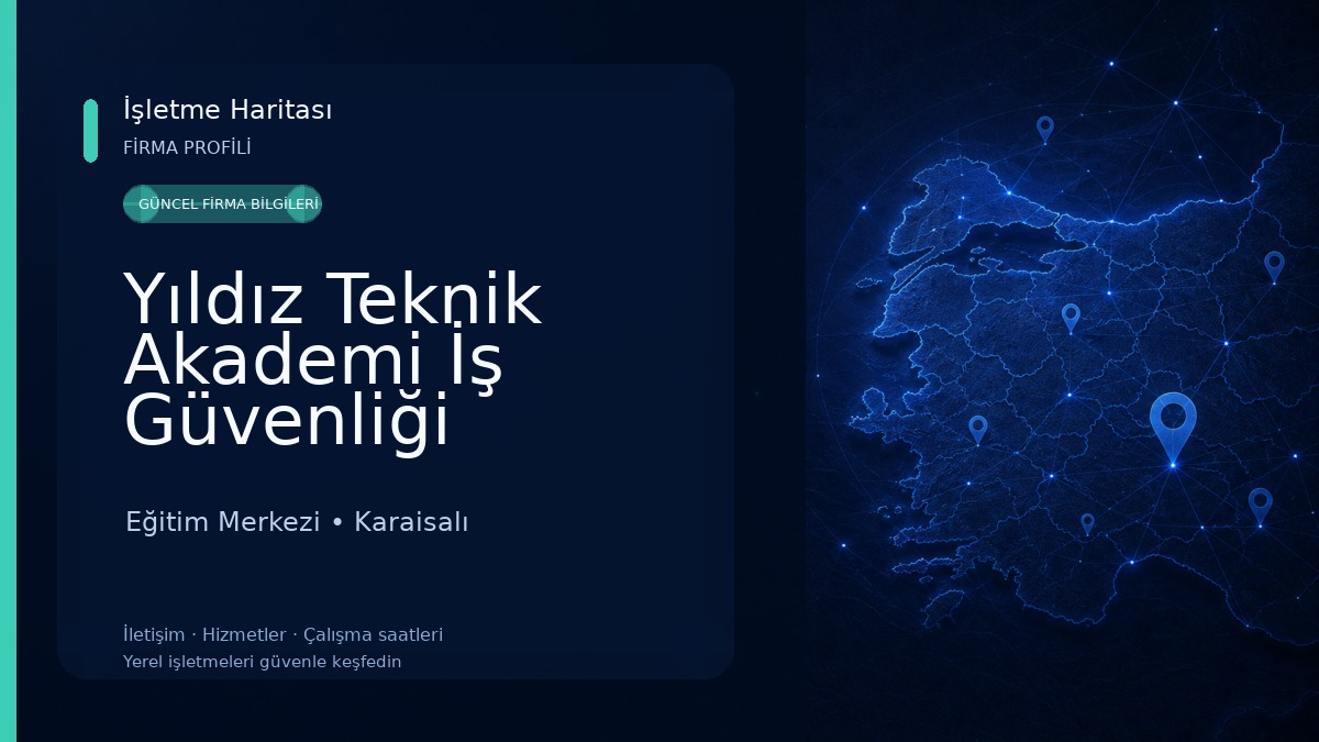 Yıldız Teknik Akademi İş Güvenliği Uzmanlığı, İşyeri Hemşireliği ve İşyeri Hekimliği Eğitim Kurumu Eğitim Merkezi