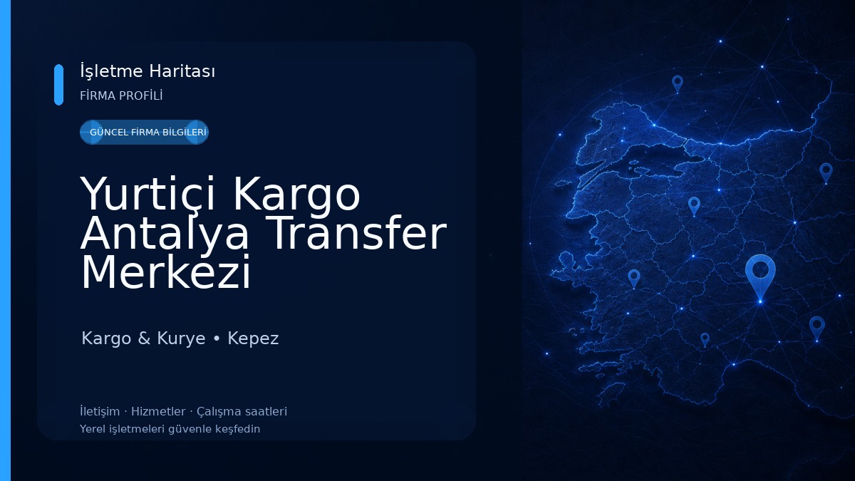 Yurtiçi Kargo Antalya Transfer Merkezi