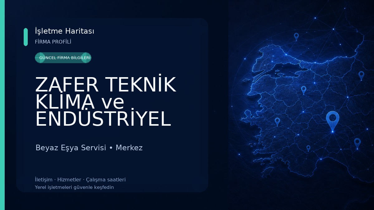 ZAFER TEKNİK KLİMA ve ENDÜSTRİYEL SOĞUTMA SERVİSİ 