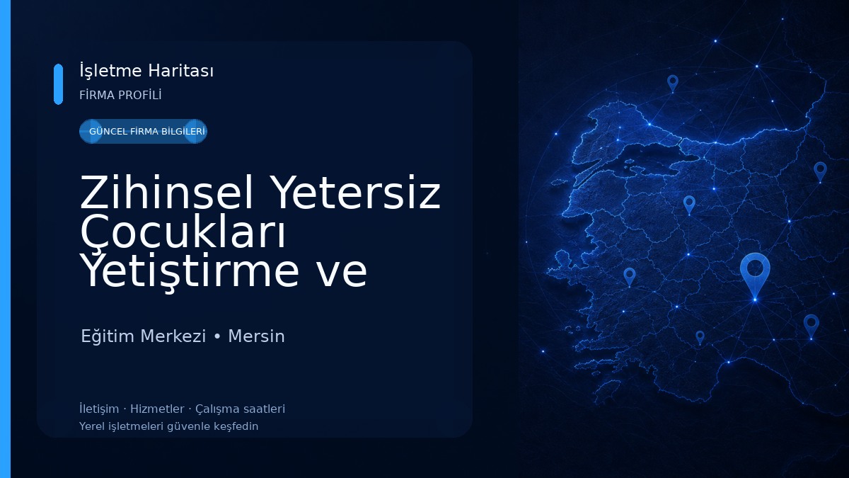Zihinsel Yetersiz Çocukları Yetiştirme ve Koruma Vakfı - ZİÇEV Mersin Şubesi - Sanat Terapi Eğitim Merkezi